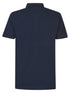 Petrol MROS-POL002 Plain polo with open collar and button placket.