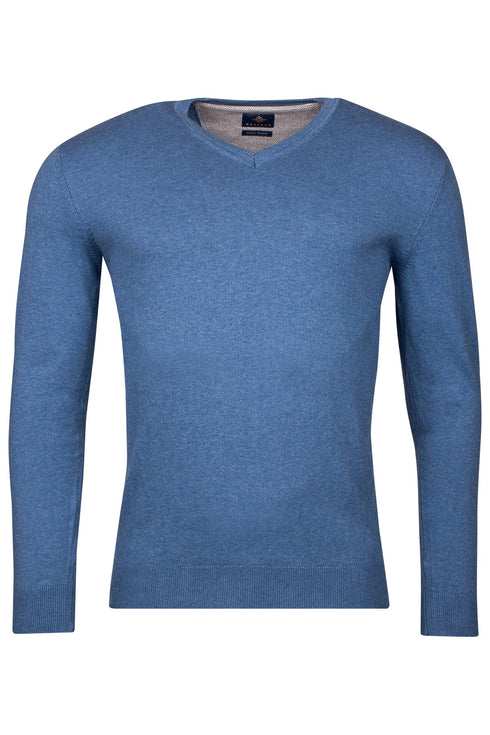 Baileys V-Neck Knit Cotton Stretch Pullover 518100