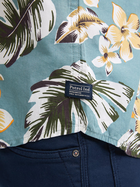 Petrol Short Sleeve Shirt M1050-SIS418