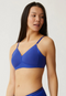 Naturana 5232 Wire Free Side Smoother Padded T-Shirt Cobalt Blue Soft Bra