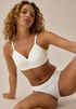 Naturana 5232 Wire Free Side Smoother Padded T-Shirt White/Ecru Soft Bra