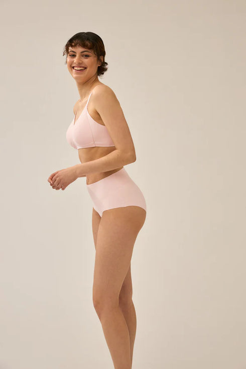 Naturana 5232 Wire Free Side Smoother Padded T-Shirt Pink/Blush Soft Bra