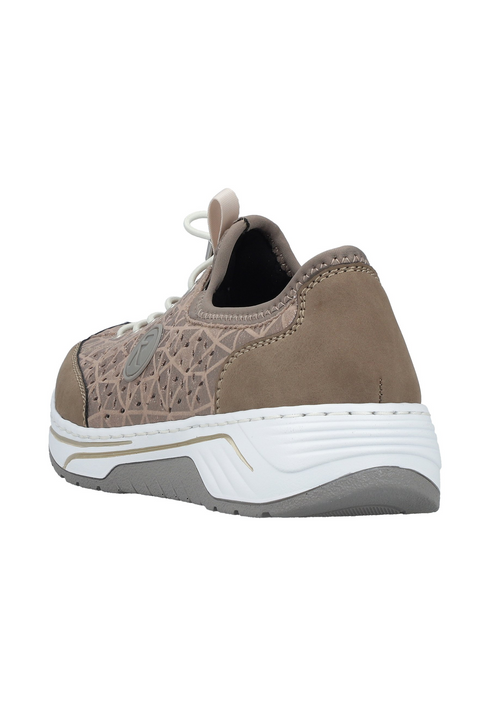 Rieker 53151 Trainers Beige Elastic Laces Soft Loose Insole