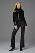 Robell Joella Herringbone Pull-On Bootcut Trousers 82cm 534745521890 - Black