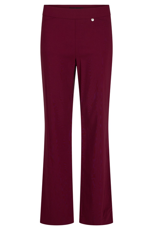 Robell Joella 82cm Sangria 56 Winter Jersey Flared Trousers 53640-54199-0