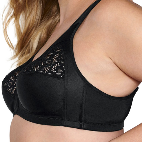 Naturana Everyday Soft Cup Wireless Black Bra 5046