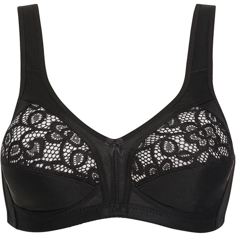 Naturana Everyday Soft Cup Wireless Black Bra 5046