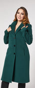 Christina Felix Wool Cashmere Coat with Collar and Revere 554-490