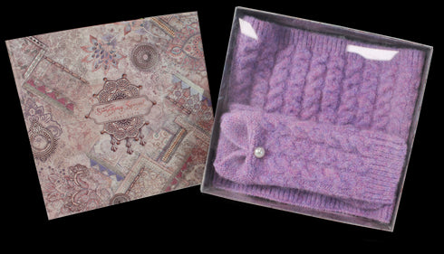 Signature Soft Weave Cowl and Glove Set