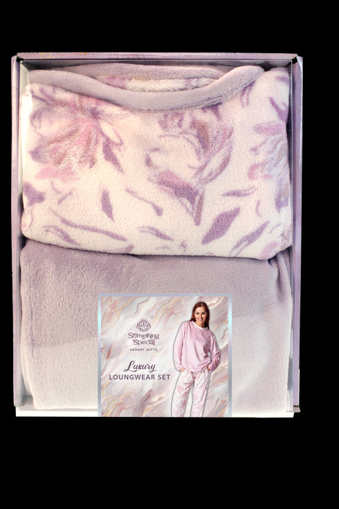 Something Special Luxury Fleece Pyjama Set – Soft Touch Gift Boxed Nightwear 55M771