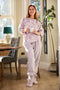 Something Special Luxury Fleece Pyjama Set in Lilac – Soft Touch Gift Boxed Nightwear 55M771