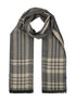 Lerros Woven Check Winter Scarf 5691086 139 - Gravel Beige