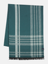 Lerros Woven Check Winter Scarf 5691086 664 - Cedar Green