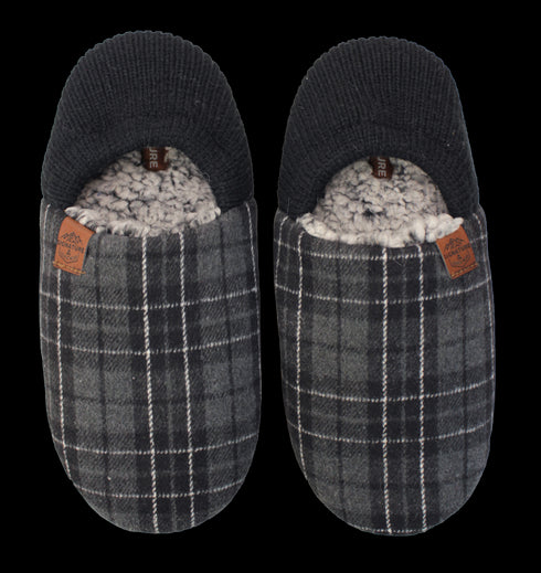 Signature Gents Cosy Cabin Slippers – Sherpa Lined Comfort 55P486