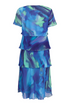 Habella Ocean Whisper Tier Dress Palace Blue Ocean Print 58156 50109
