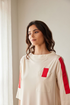 PERUZZI Womens Tab Detail Half Sleeve Top S26184