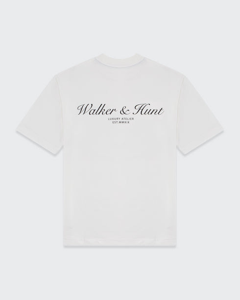 Walker & Hunt Luxury Atelier Oversized Tee - Premium Italian Fleece T-Shirt