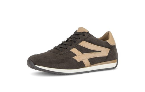 Gabor Dream Velour Flatform Trainers 6032.01.003 - Mocca/Sand
