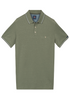 Bailys Menswear Men's Thyme Green Two-Tone Oxford Piqué Modern Fit Polo Shirt 615205 73