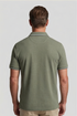 Bailys Menswear Men's Thyme Green Two-Tone Oxford Piqué Modern Fit Polo Shirt 615205 73