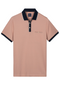 Bailys Menswear Men's Dusty Rose Modern Fit Polo Shirt with Chest Pocket 615273 32