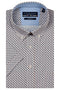 R.B. Boston Marshall Short Sleeve Button Down Pink Graphic Dots Print 616670-316