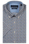 R.B. Boston Marshall Short Sleeve Button Down Pink Navy 616670-602