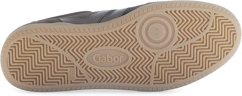 Gabor 73.300.18 Women’s Leather Sneaker – Brown with Animal Print | Comfortable Wedge Trainer