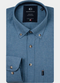 Giordano Dino Melange Flannel Twill Shirt 627005 62 - Blue