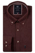 Giordano Dino Melange Flannel Twill Shirt 627005 30 - Burgundy
