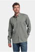 Giordano Dino Melange Flannel Twill Shirt 627005 71 - Green