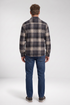 Giordano Salerno Melange Check Overshirt 627520 - Navy
