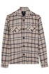 Giordano Salerno Twill Check Comfort Fit Overshirt 627522 - Navy