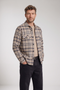 Giordano Salerno Twill Check Comfort Fit Overshirt 627522 - Navy