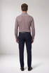 Giordano Bormio Tailored Dynamic Flex Long Sleeve Shirt 627810 30 - Burgundy