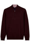 Baileys Cotton Cashmere Blend 1/4 Zip Pullover 628498 495 - Dark Cassis