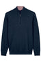 Baileys Cotton Cashmere Blend 1/4 Zip Pullover 628498 675 - Dark Denim
