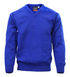 Hunter Schoolwear 674 V Neck School Jumper Royal Blue No Crest/Logo Plain Unisex Acrylic Knitwear