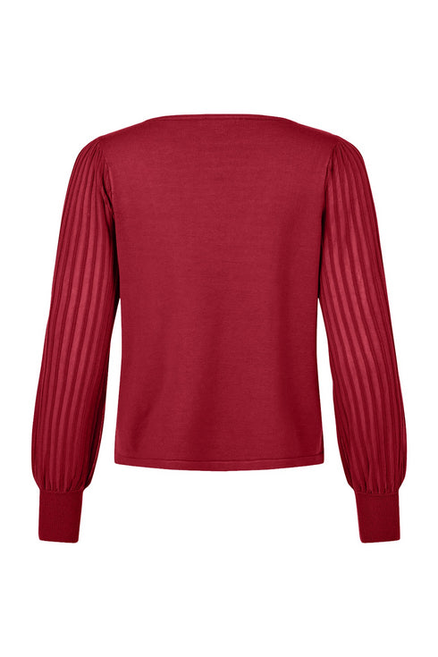 Sunday Elegant Sheer Sleeve Pullover 252-6876-6440