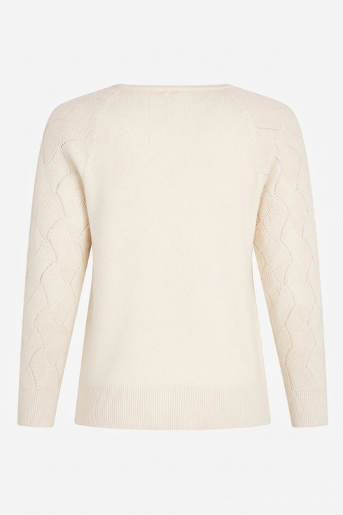 Sunday Womens Knit Jumper 6944 6281 11 - Cream