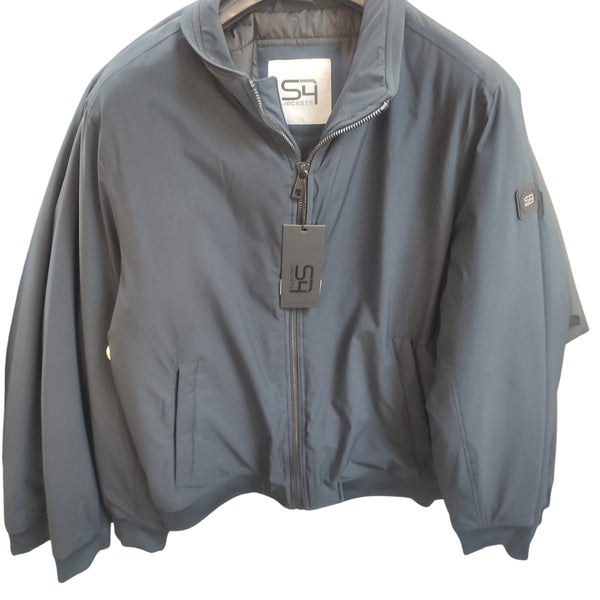 S4 Edward Men's Mid-Length Padded Winter Coat Navy Melange 70629 7647