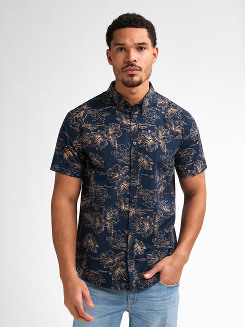 Petrol Industries All-over Print Shirt Oceanpark SIS419