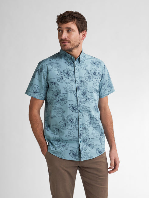 Petrol Industries All-over Print Shirt Oceanpark SIS419