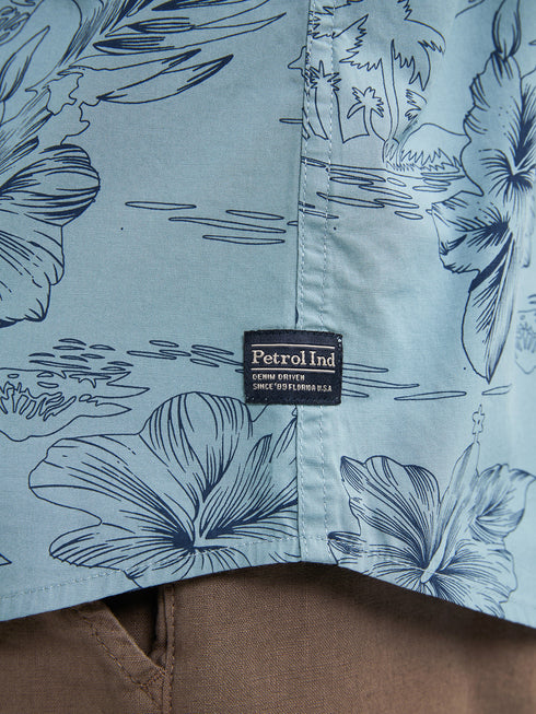 Petrol Industries All-over Print Shirt Oceanpark SIS419
