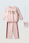 Ebita Girls 2-Piece Pink Sister Tracksuit Set with Matching Bag 267224