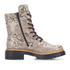 Rieker Vegan Antistress Python Laced Ankle Boot 72627-64 - Beige