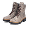 Rieker Vegan Antistress Python Laced Ankle Boot 72627-64 - Beige