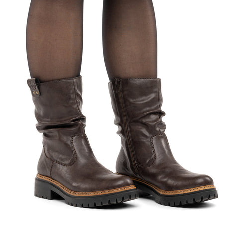 Rieker Tex Insulated Slouch Boot 72684-25 in Brown