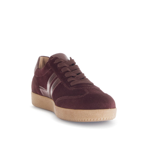 Gabor West Mulberry Suede Trainer 73.300.15 – Best Fitting Everyday Sneaker