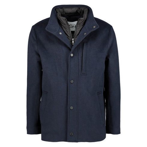 S4 Rodger Navy Melange Coat 74401 7735